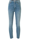 RE/DONE HIGH-WAISTED SKINNY JEANS