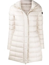 Peuterey Mid-length Puffer Coat In Neutrals