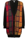 LOEWE OVERSIZED CHECK PATTERNED CARDIGAN