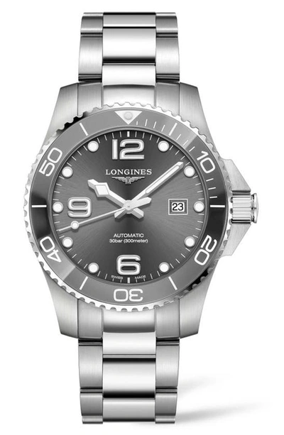 Longines Men's Swiss Automatic Hydroconquest Stainless Steel And Ceramic Bracelet Watch 43mm In No Color