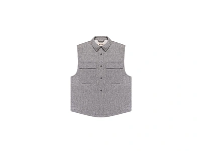 Pre-owned Fear Of God  Wool Vest Heather Grey