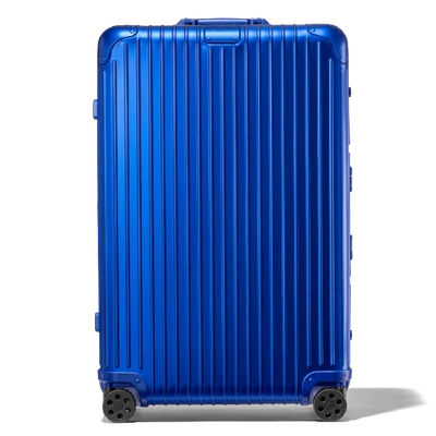 Rimowa Original Check-in L Suitcase In Marine Blue - Aluminium - 31,2x20,1x10,7 In Marine_gloss