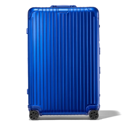 Rimowa Original Check-in L Suitcase In Marine Blue - Aluminium