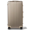 RIMOWA ORIGINAL TRUNK PLUS LARGE SUITCASE IN TITANIUM - ALUMINIUM - 31,5X14,8X17