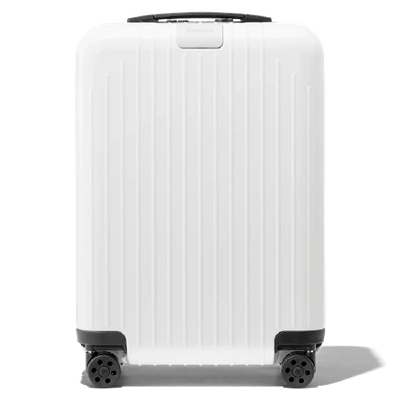 Rimowa Essential Lite Cabin Carry-on Suitcase In White - Polycarbonate - 21,7x15,8x9,1