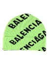 BALENCIAGA BALENCIAGA ALLOVER LOGO BEANIE