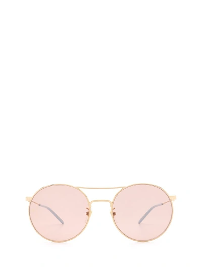 Gucci Eyewear Round Frame Sunglasses In Gold