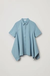 COS ORGANIC COTTON CUT DRAPE SHIRT,0914340001006