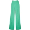 ALICE AND OLIVIA DYLAN GREEN WIDE-LEG TROUSERS,3247763