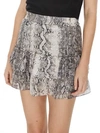 Generation Love Audrina Python Print Mini Skirt In Shimmer Snake