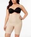 MIRACLESUIT WOMEN'S EXTRA FIRM TUMMY-CONTROL SHAPE WITH AN EDGE HIGH WAIST THIGH SLIMMER 2709