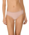 Natori Bliss Lace-trim Cotton Brief Underwear 156058 In Rose Beige (nude 4)