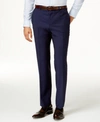 Hugo Boss Extra Slim Fit Virgin Wool Pants In Blue