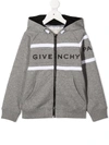 GIVENCHY BRANDED ZIP-UP HOODIE