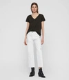 Allsaints Women's Emelyn Tonic T-shirt In Washed Black