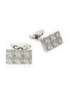 TATEOSSIAN TEXTURED TITANIUM CUFFLINKS,0400010119964