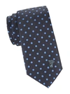 VERSACE EMBROIDERED SILK TIE,0400010909042