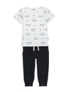 Petit Lem Baby Boy's 2-piece Van T-shirt & Sweatpants Set