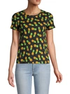 ALICE AND OLIVIA LYN PINEAPPLE PRINT T-SHIRT,0400012556258