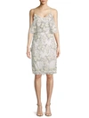 BADGLEY MISCHKA FLORAL SHEATH DRESS,0400098136680