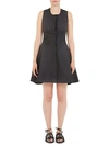 CARVEN TWISTED OPEN-BACK FIT-AND-FLARE DRESS,0400099546556