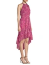 Elie Tahari Primrose Flower Petal-print Silk Dress