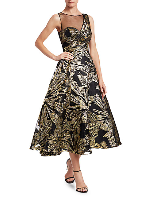 brocade cocktail dress