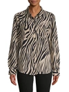 SANCTUARY MONDAY TO SUNDAY ZEBRA-PRINT SHIRT,0400012441919