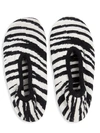 Portolano Zebra-print Cashmere-blend Slipper Socks