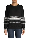 ALLISON NEW YORK ROUNDNECK TRIMMED jumper,0400011507063