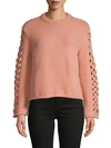 AVANTLOOK CUT-OUT ROUNDNECK SWEATER,0400011889671