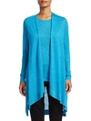 SAKS FIFTH AVENUE COLLECTION SILK & LINEN LONGLINE OPEN-FRONT CARDIGAN,0400011758471
