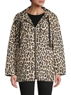 ALICE AND OLIVIA PRINTED STRETCH-COTTON HOODED JACKET,0400012194949