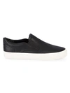 VINCE FAIRFAX-B LEATHER SNEAKERS,0400011307386