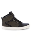 STEVE MADDEN P-STONE LEATHER HIGH-TOP SNEAKERS,0400011561729