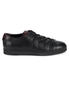 CORTHAY LEATHER LOW-TOP SNEAKERS,0400012107778