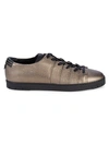 CORTHAY 90 METALLIC LEATHER LOW-TOP trainers,0400012108196
