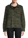 SANCTUARY IN THE FRAY CAMOUFLAGE COTTON JACKET,0400097601416