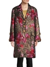 DOLCE & GABBANA JACQUARD CABAN COAT,0400097757620