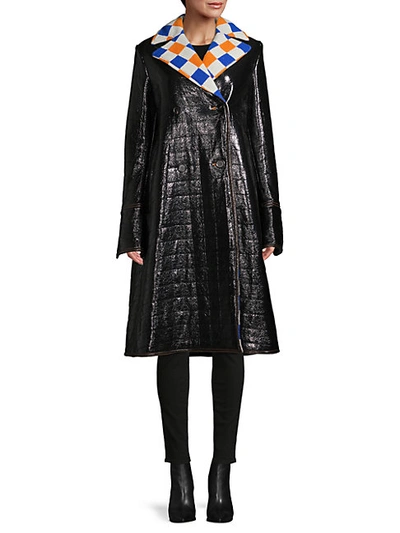 Marni Trapeze Coat In Coal