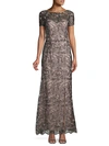 JS COLLECTIONS FLORAL LACE GOWN,0400011442189