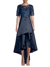 ADRIANNA PAPELL SEQUIN LACE DRESS,0400011561955