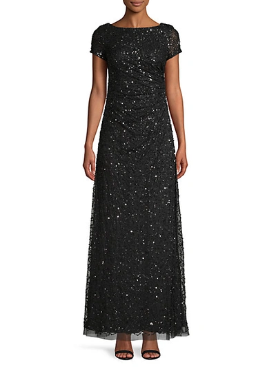 Adrianna Papell Sequin Embellished Gown