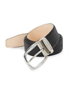 BRUNO MAGLI BI-COLOR LEATHER BELT,0400099335311