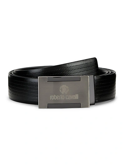 Roberto Cavalli Textured Leather Belt