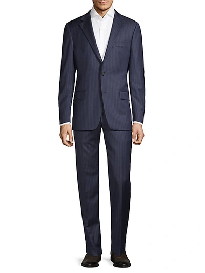 Hickey Freeman Regular-fit Pinstripe Wool Suit