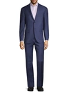 CORNELIANI STANDARD-FIT WINDOWPANE WOOL SUIT,0400012327695