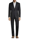 CANALI STANDARD-FIT PINSTRIPED WOOL SUIT,0400012351522