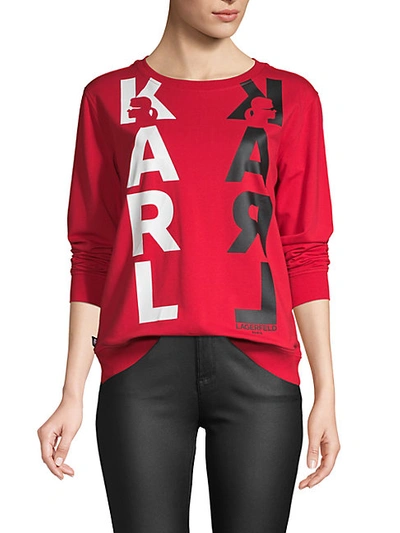 Karl Lagerfeld Logo Graphic Sweatshirt