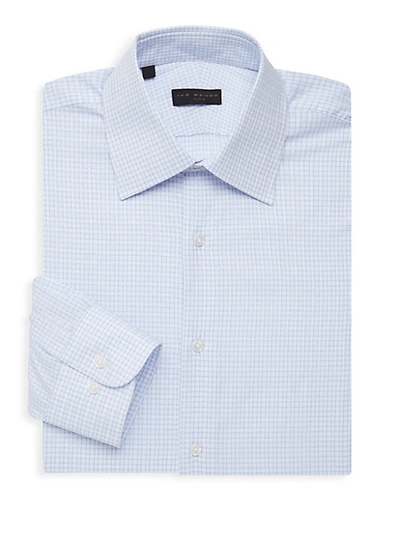Ike Behar Checkered Long-sleeve Dress Shirt